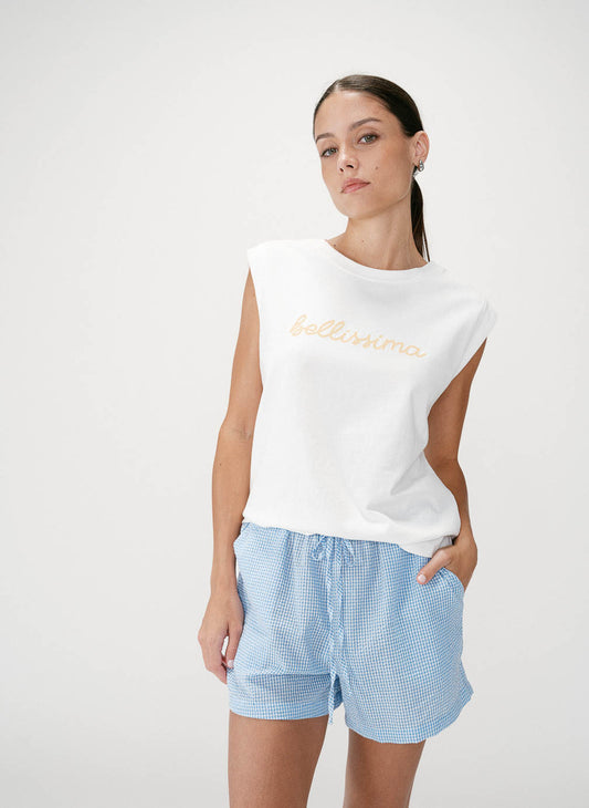 Grace & Mila - T-paita - valkoinen/keltainen