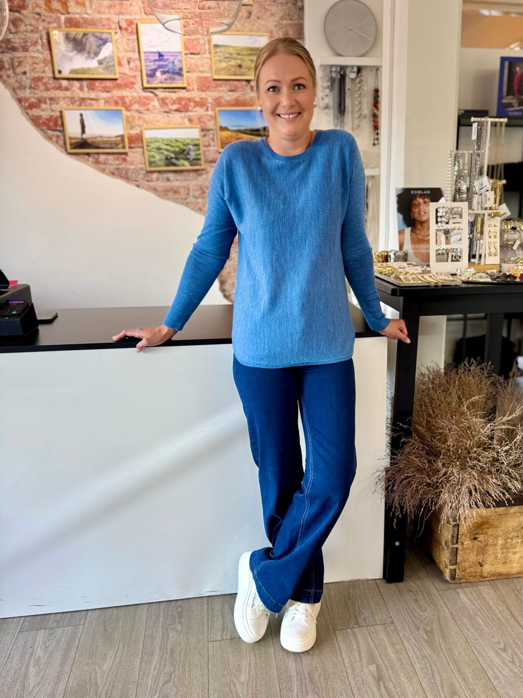 Claire Woman - neulepusero - sininen