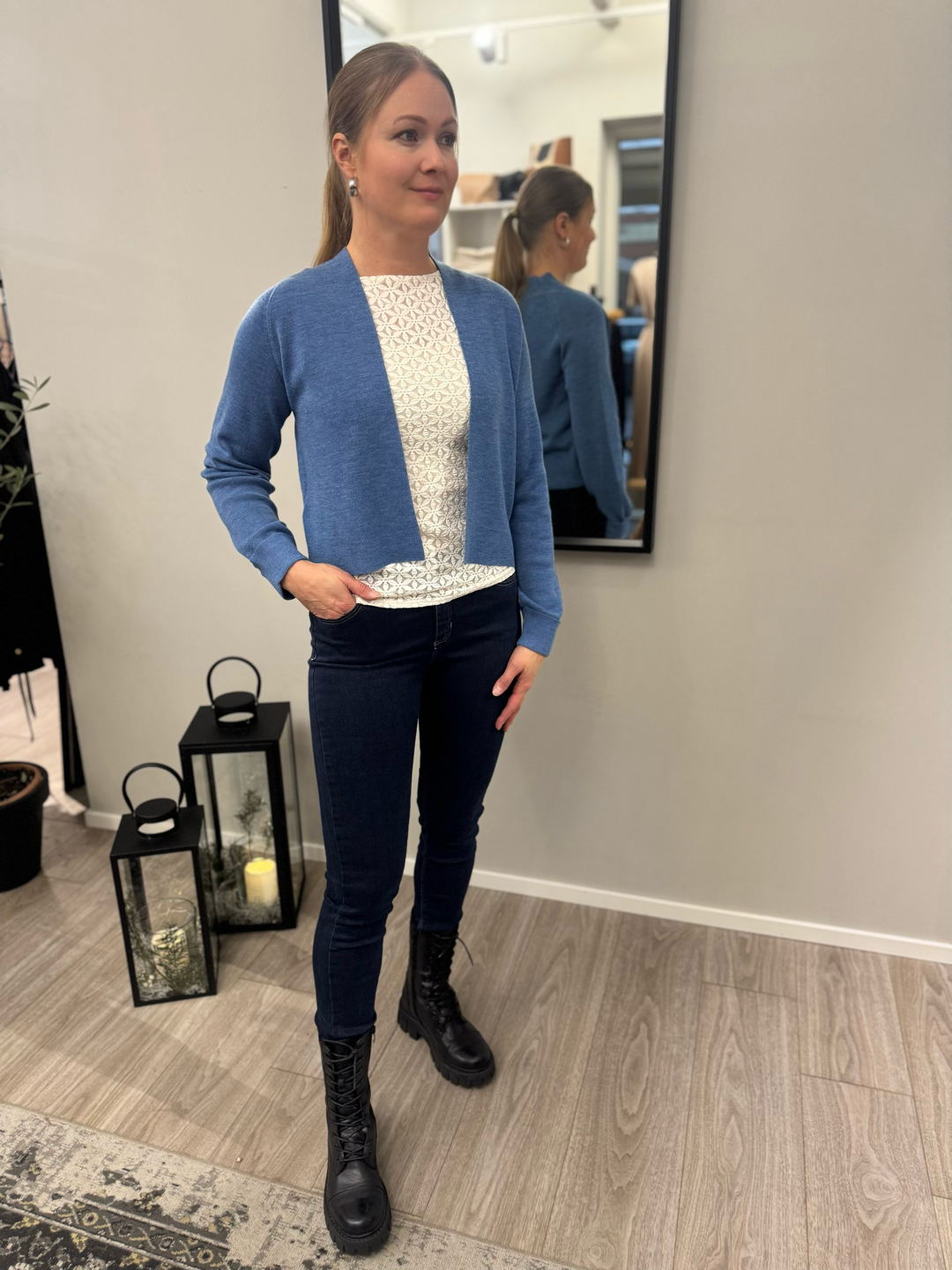 Claire Woman - neuletakki - sininen