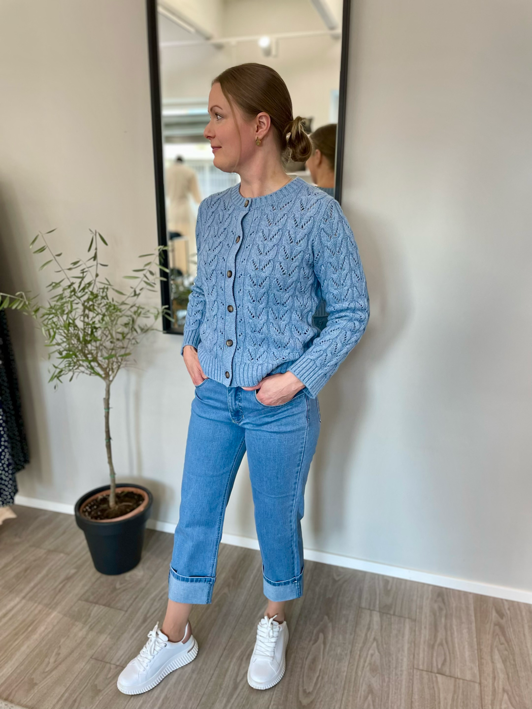 Blue Sportswear - neuletakki - vaaleansininen