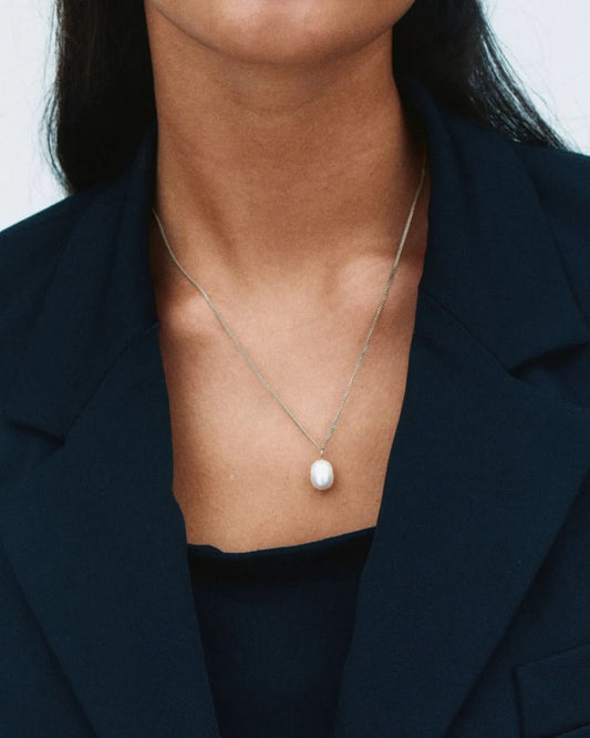 Edblad - kaulakoru - hopea/ helmi