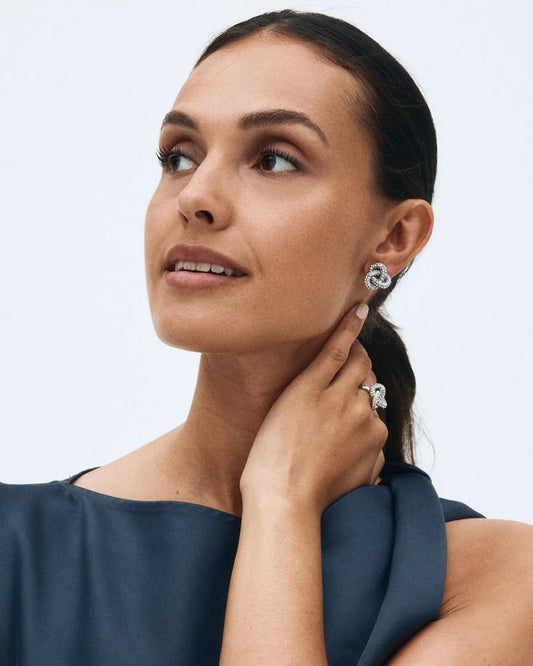 Edblad - korvakorut - hopea/timantti